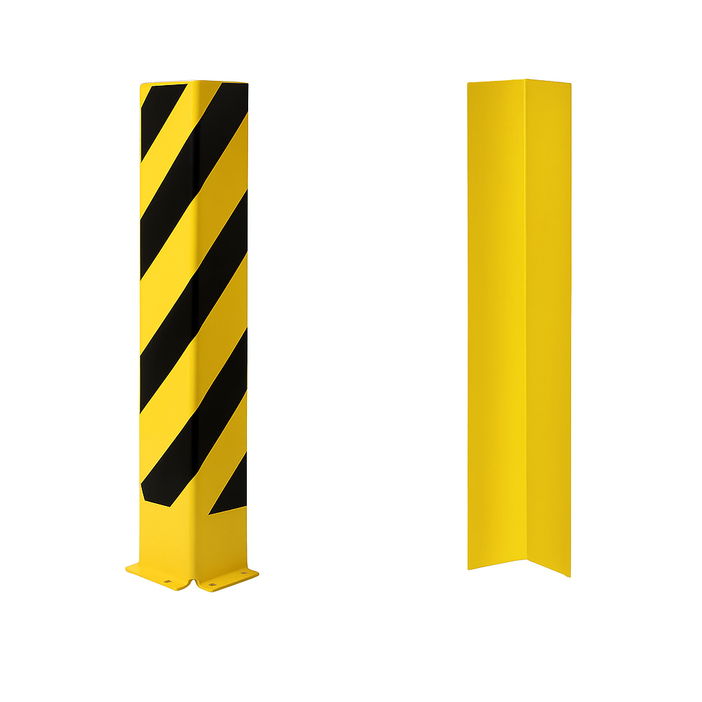 Black Bull Heavy-Duty Column & Corner Protectors – 1200mm Steel Impact Guards for Warehouse Safety