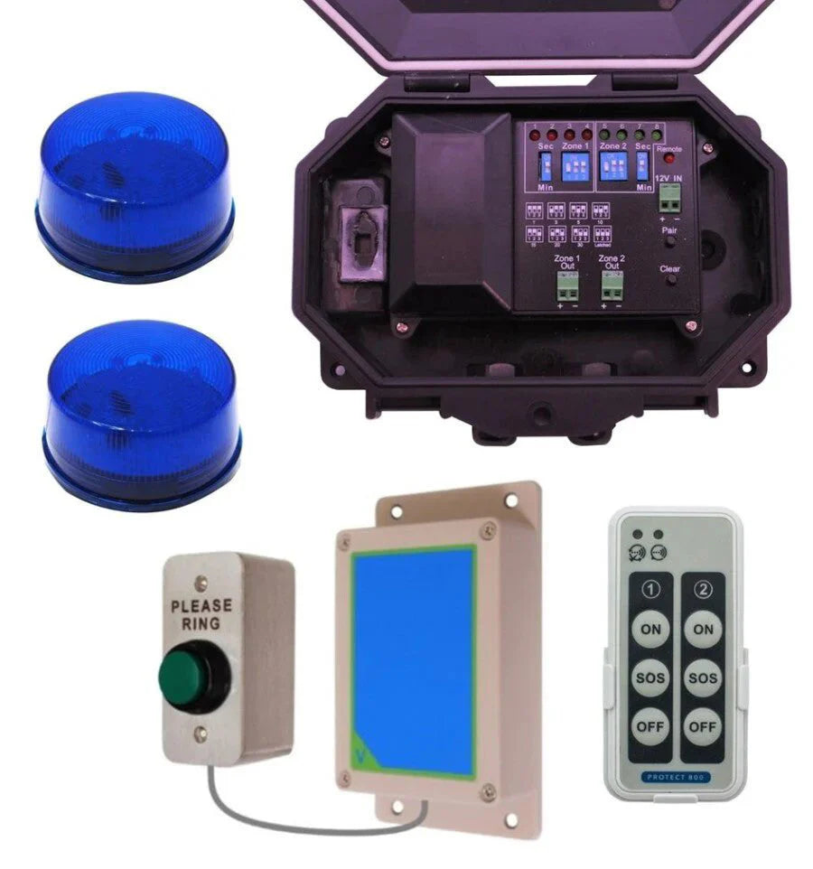 Protect-800 Wireless Commercial Doorbell with Flashing LED Kit