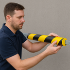 Traffic-Line Semi-Circular Surface Protector – 5m Self-Adhesive Yellow & Black Safety Guard