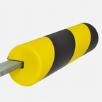 Traffic-Line Semi-Circular Surface Protector – 5m Self-Adhesive Yellow & Black Safety Guard