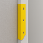 Black Bull Sliding Door Protection Guard – 1200mm Steel Impact Shield for Indoor Use