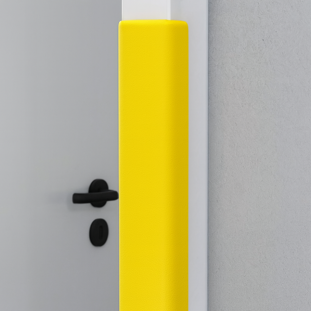 Black Bull Sliding Door Protection Guard – 1200mm Steel Impact Shield for Indoor Use