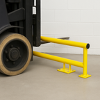 Black Bull Raised Collision Protection Bars – 1000mm Heavy-Duty Steel Impact Barrier for Indoor Safety