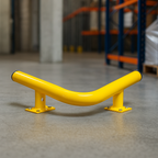 Black Bull Raised Collision Protection Bars – 638mm Internal Corner Steel Impact Guard for Outdoor Safety