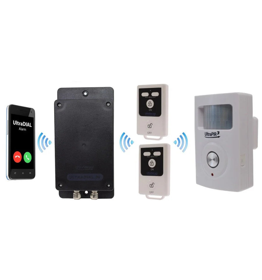 Battery Covert & Silent GSM UltraDIAL Alarm with 1 x UltraPIR