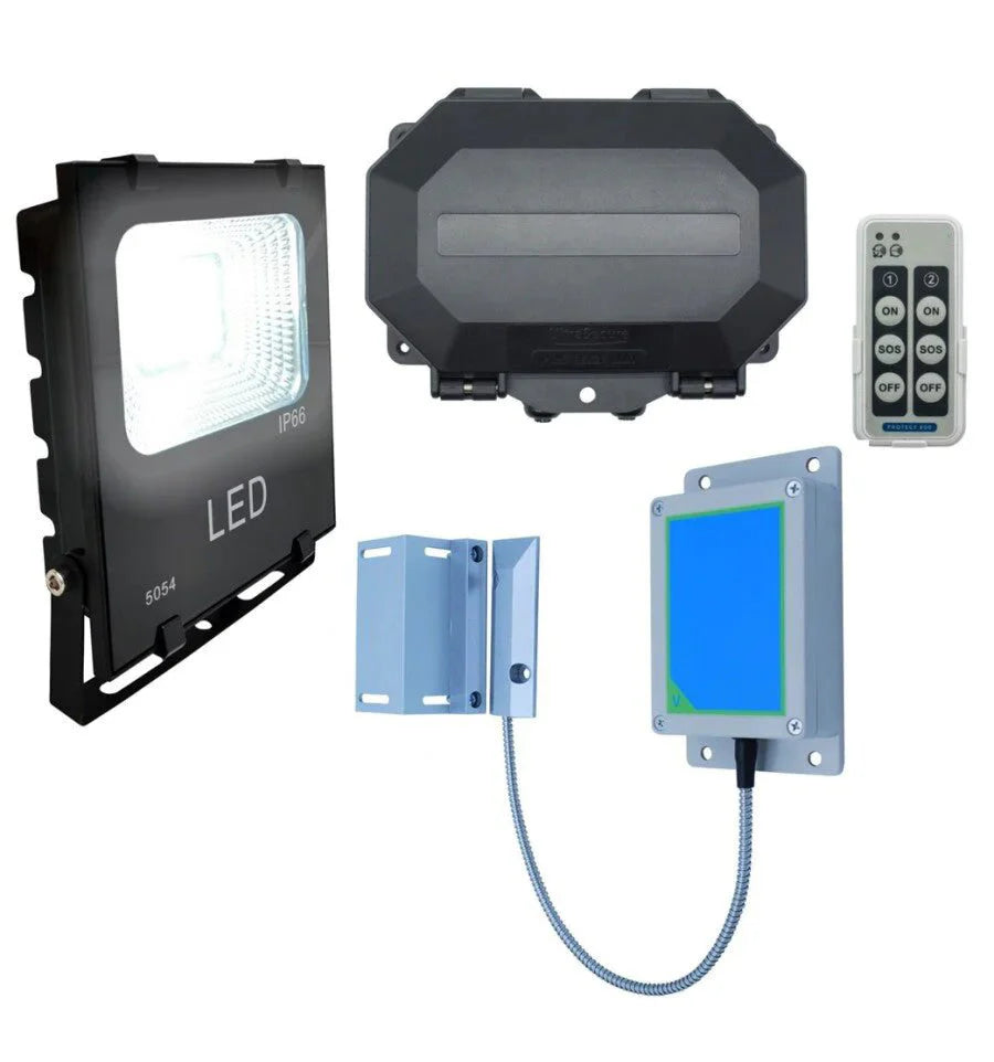 Wireless Gate/Door Left Open Alert with 12V Security Floodlight (Protect-800)