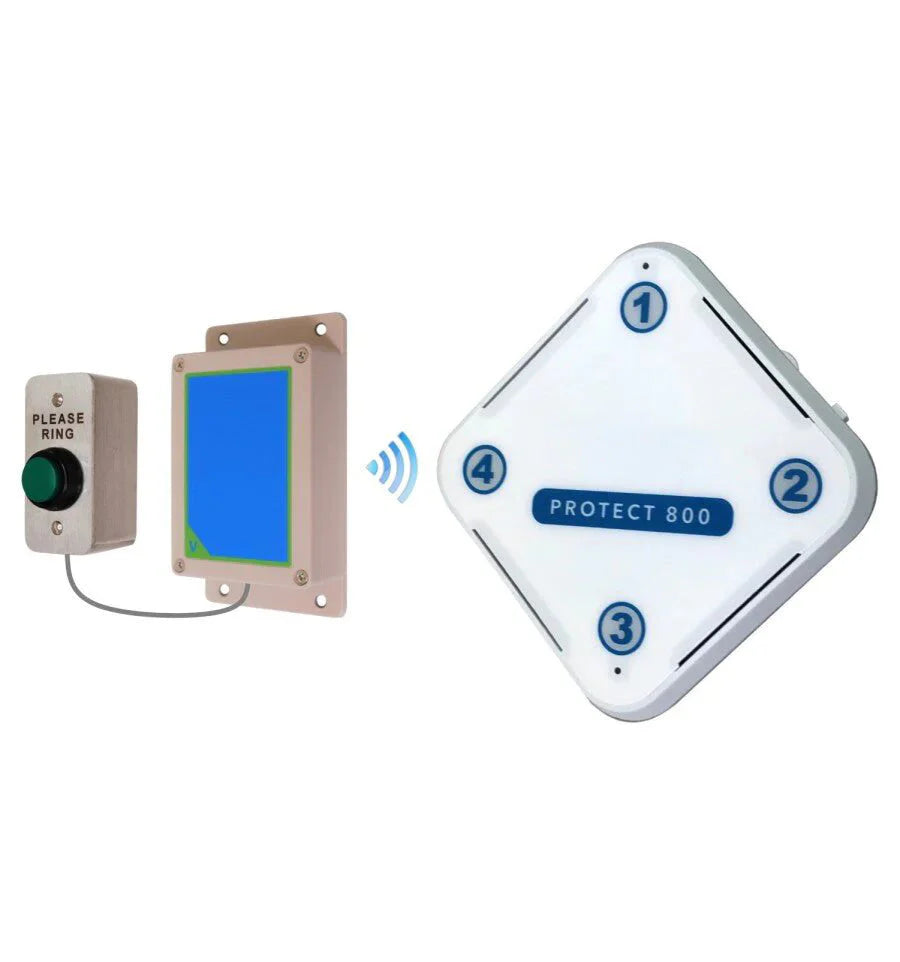Protect 800 Long-Range Wireless Doorbell Kit – Push Button & Receiver