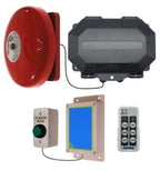 Protect-800 Wireless Commercial Bell Kit – Heavy Duty Push Button & Loud 85 dB Bell