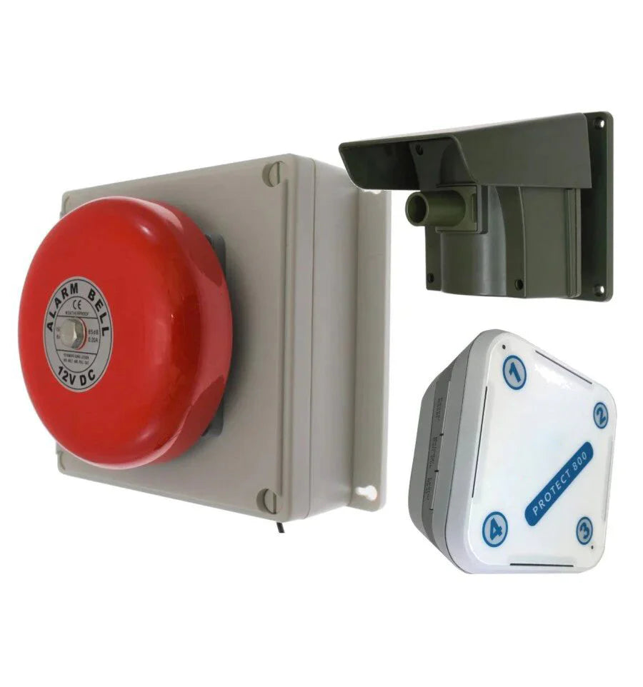 Protect 800 Wireless Driveway Alert System – With Multiple Lens PIR, Outdoor Bell Receiver & Indoor Receiver