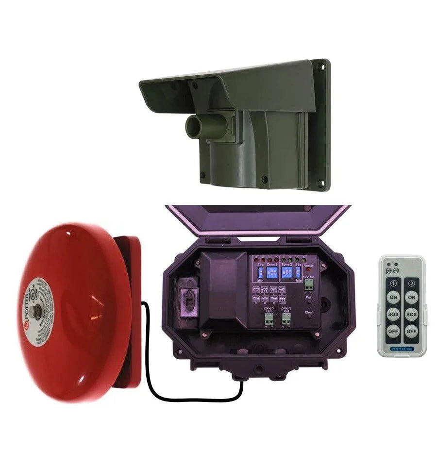 Protect-800 Long Range Driveway PIR Alarm with Outdoor Receiver & 85 dB Bell