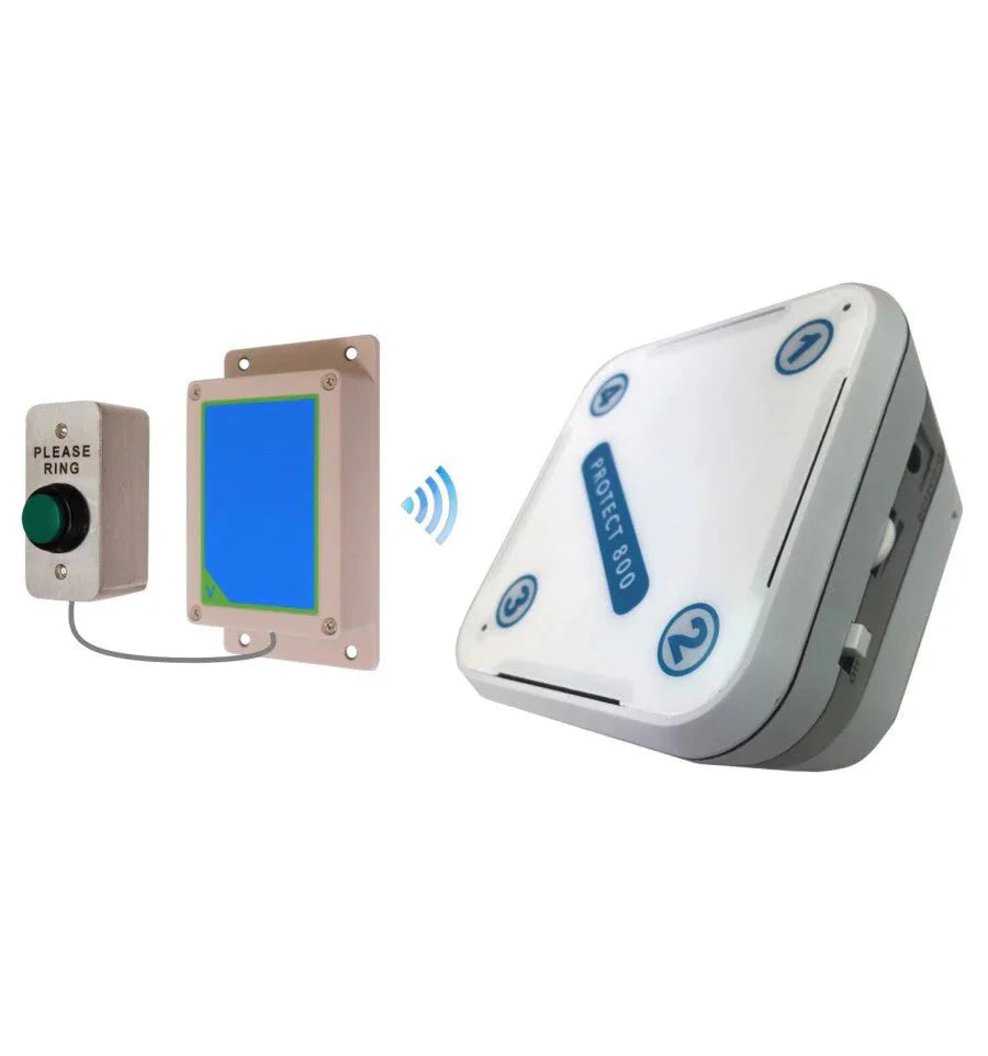 Protect 800 Long-Range Wireless Doorbell Kit – Push Button & Receiver