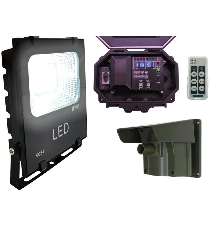 Protect 800 Long-Range Driveway PIR Alarm with Floodlight & Outdoor Receiver