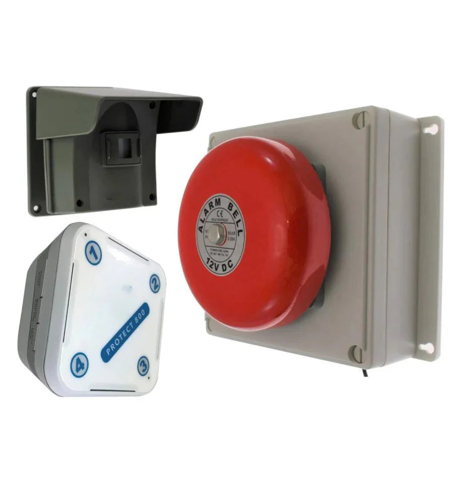 Protect 800 Wireless Driveway Alert System – With Multiple Lens PIR, Outdoor Bell Receiver & Indoor Receiver
