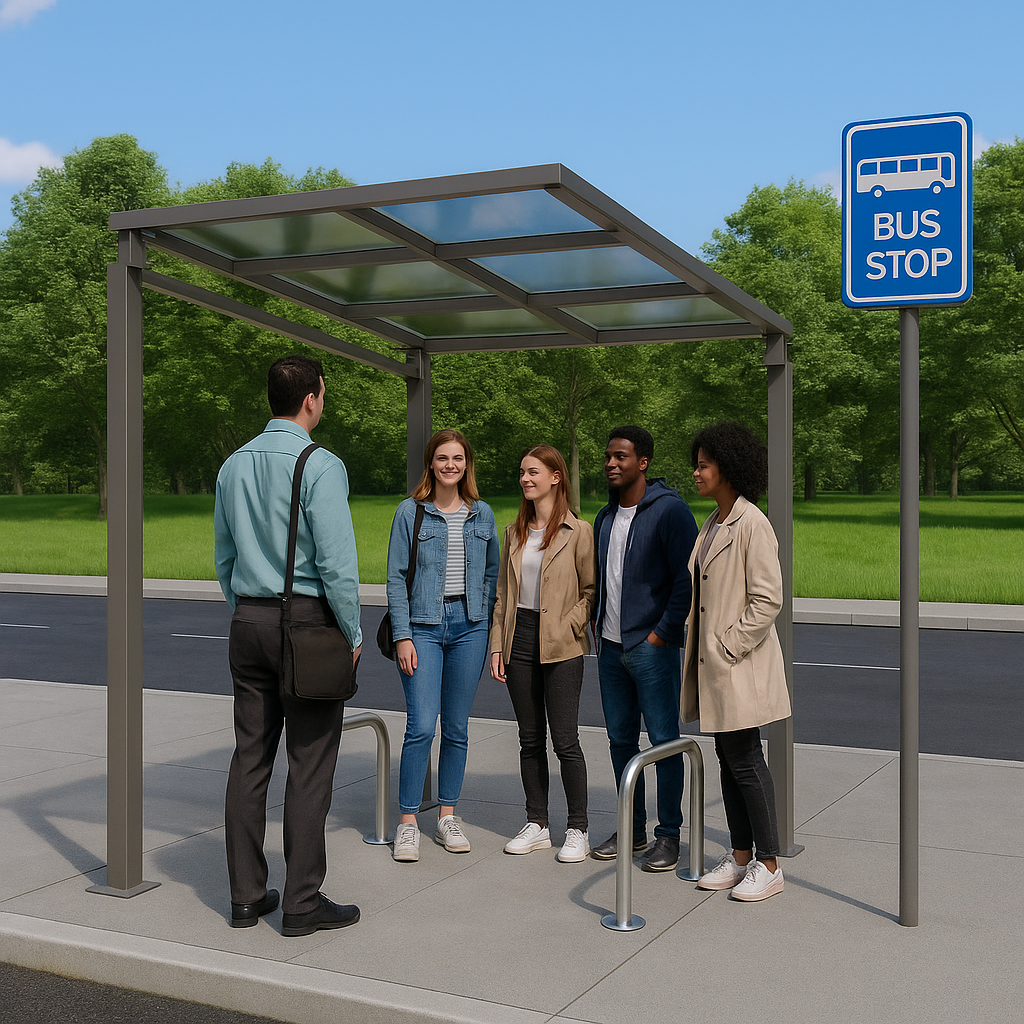Bedford Multi-Purpose Outdoor Shelter – Galvanised Steel Frame with UV-Stabilised PETG Roof