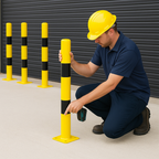 Crash Protection Bollards – Heavy-Duty Steel Safety Posts for Impact & Access Control
