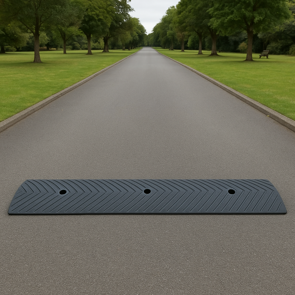 High-Visibility Plastic Rumble Strip – Road Safety Solution with Pre-Drilled Fixings