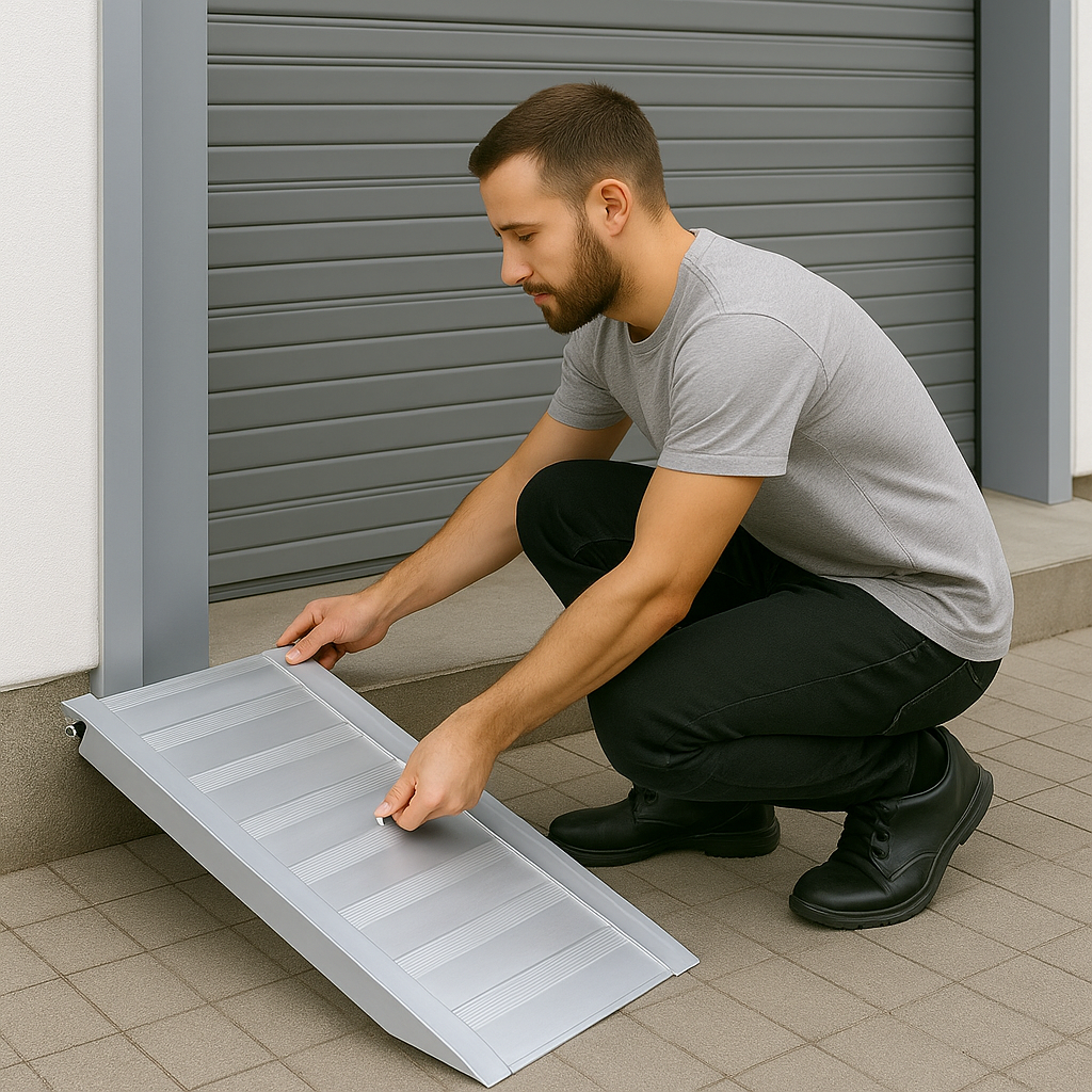 Heavy-Duty Pallet Truck Ramp – 1000mm Wide, 1000kg Capacity