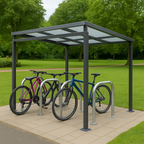 Bedford Multi-Purpose Outdoor Shelter – Galvanised Steel Frame with UV-Stabilised PETG Roof