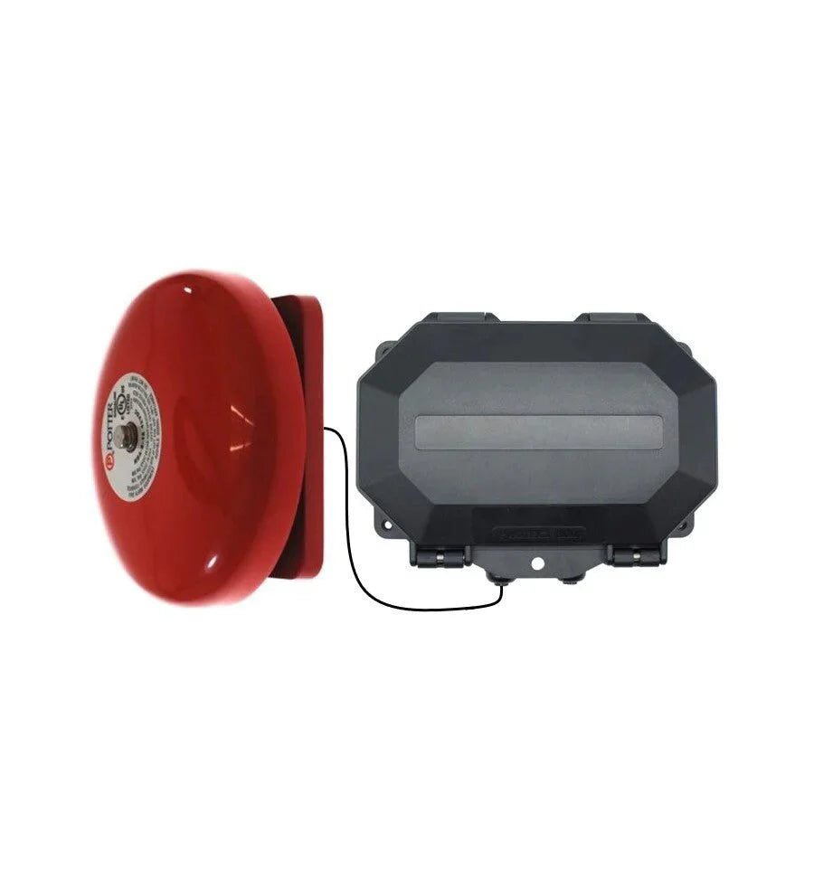 Protect-800 Wireless Commercial Bell Kit – Heavy Duty Push Button & Loud 85 dB Bell