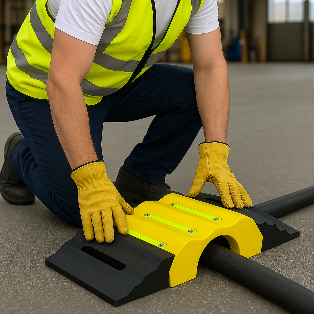 125mm Fire Hose Protection Ramp – Heavy-Duty Safety Ramp for Large-Diameter Hoses & Emergency Services