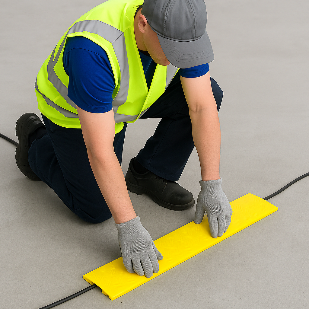1m Indoor Cable Tidy Cover – Floor Cable Protector for Homes, Shops & Offices