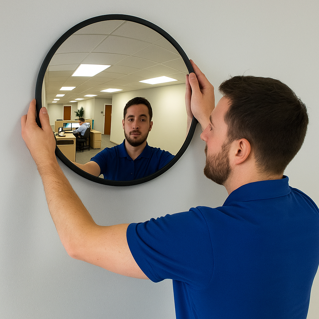 130° Wide-Angle Round Indoor Security Mirror
