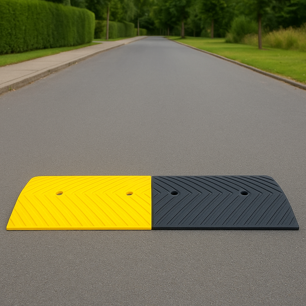 High-Visibility Plastic Rumble Strip – Road Safety Solution with Pre-Drilled Fixings