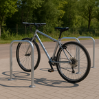 SteelShef Cycle Stand – 48mm Heavy-Duty Bike Rack for 2 Bicycles | Galvanised or Stainless Steel | Surface or In-Ground Mount