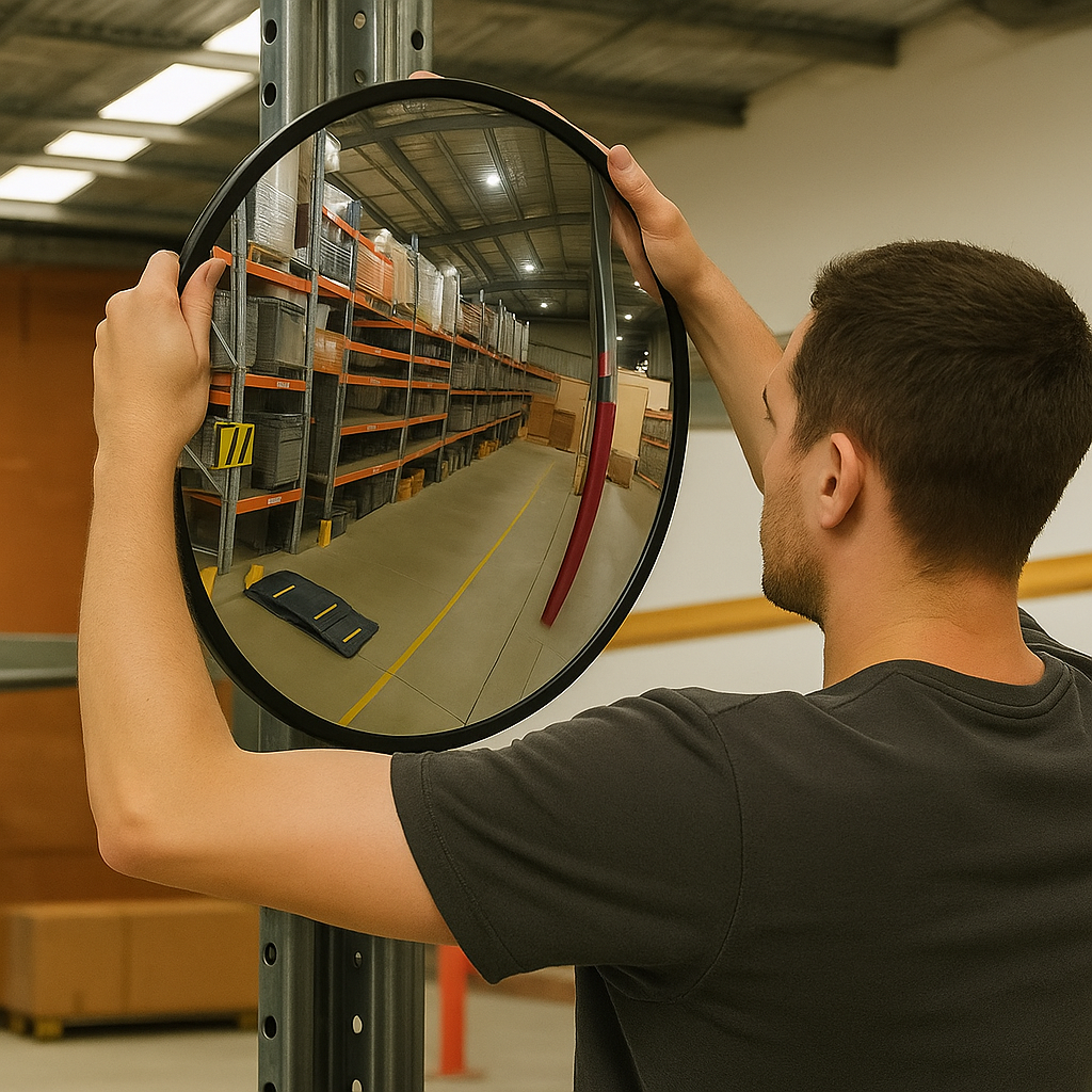 130° Wide-Angle Round Indoor Security Mirror
