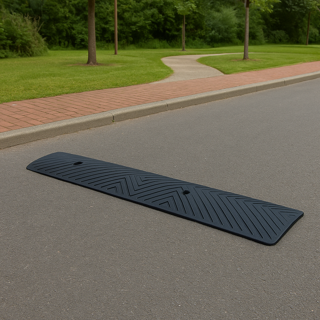 High-Visibility Plastic Rumble Strip – Road Safety Solution with Pre-Drilled Fixings