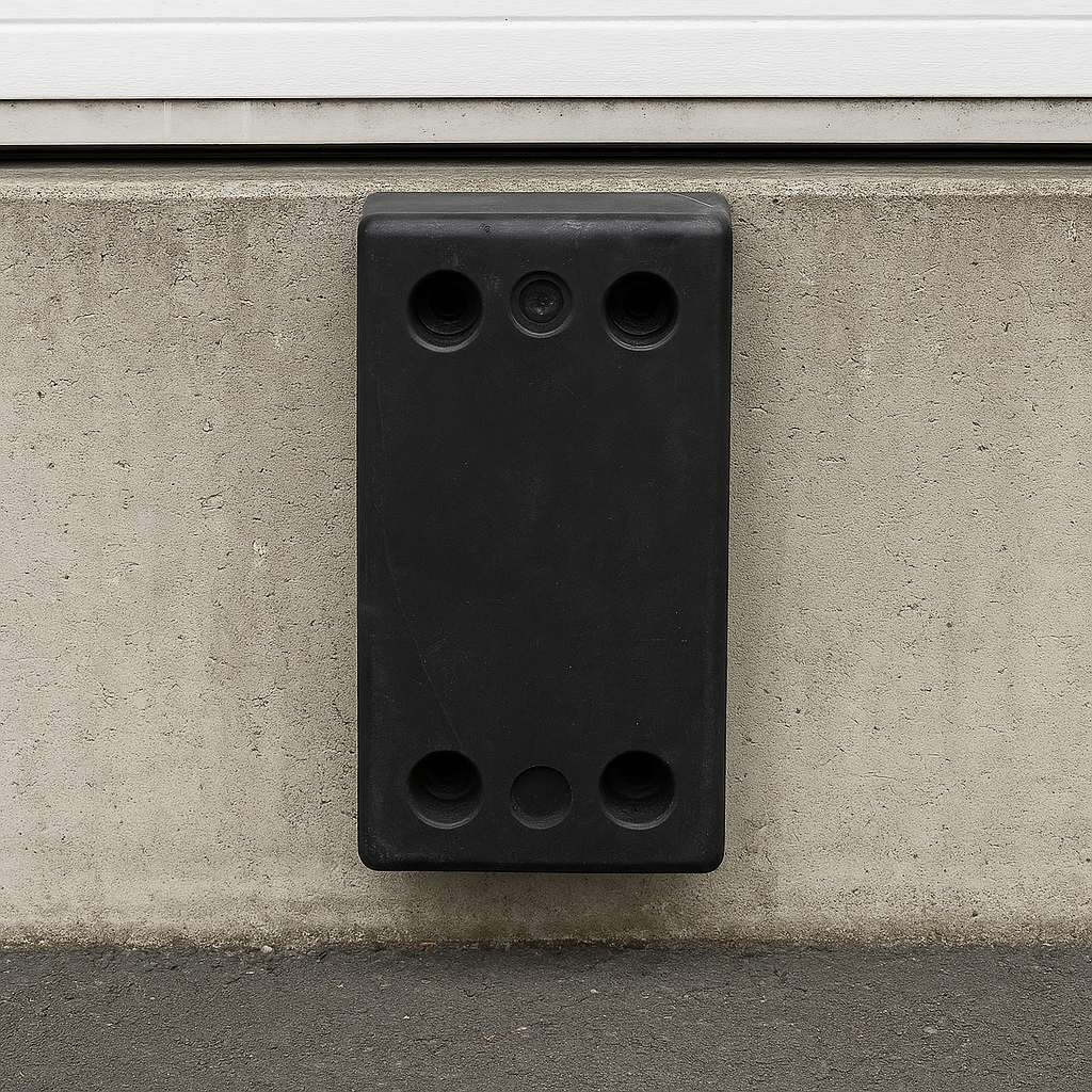 Heavy-Duty SBR Rubber Dock Bumper – 600 x 300 x 80mm | Impact Protection for Loading Bays, HGVs & Warehouses
