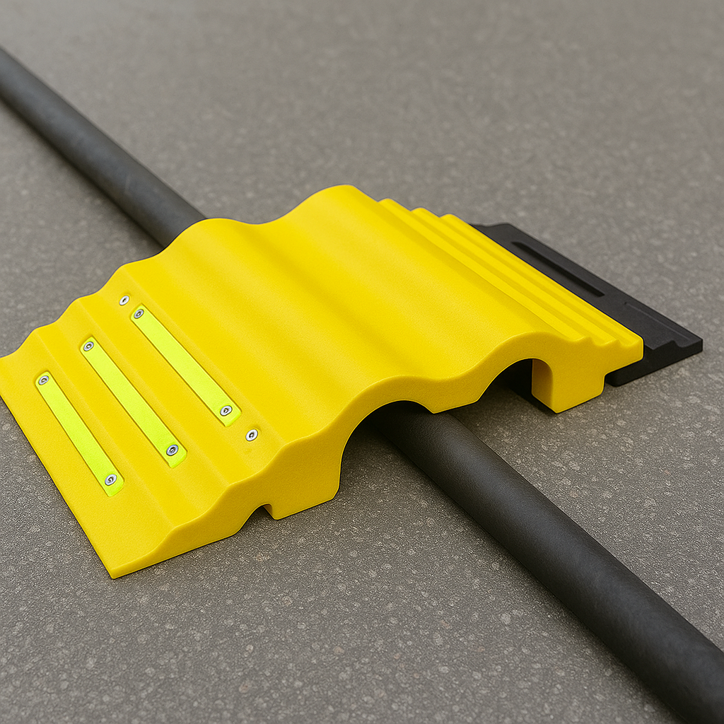 125mm Fire Hose Protection Ramp – Heavy-Duty Safety Ramp for Large-Diameter Hoses & Emergency Services