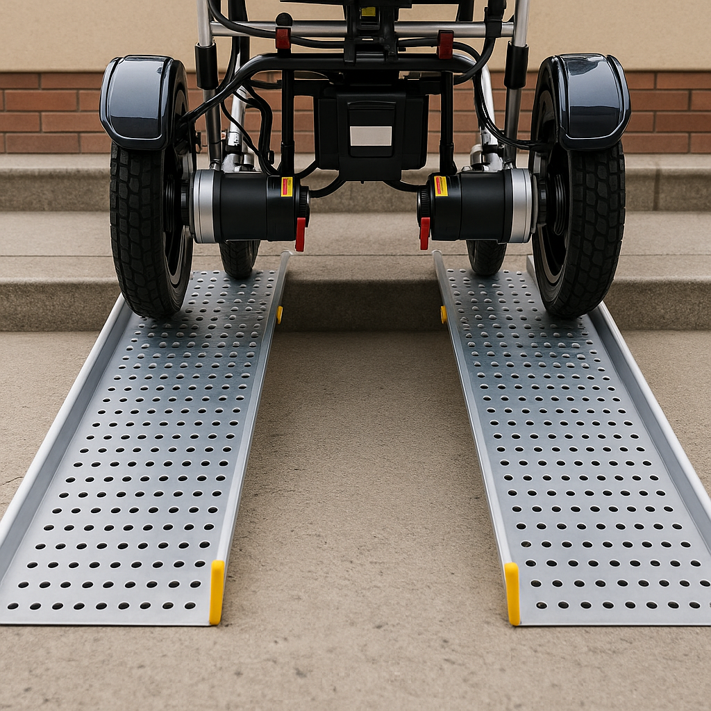Hinged Telescopic Wheelchair Ramps – 7ft to 10ft | Compact & Convenient Access