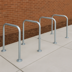SteelShef Cycle Stand – 48mm Heavy-Duty Bike Rack for 2 Bicycles | Galvanised or Stainless Steel | Surface or In-Ground Mount