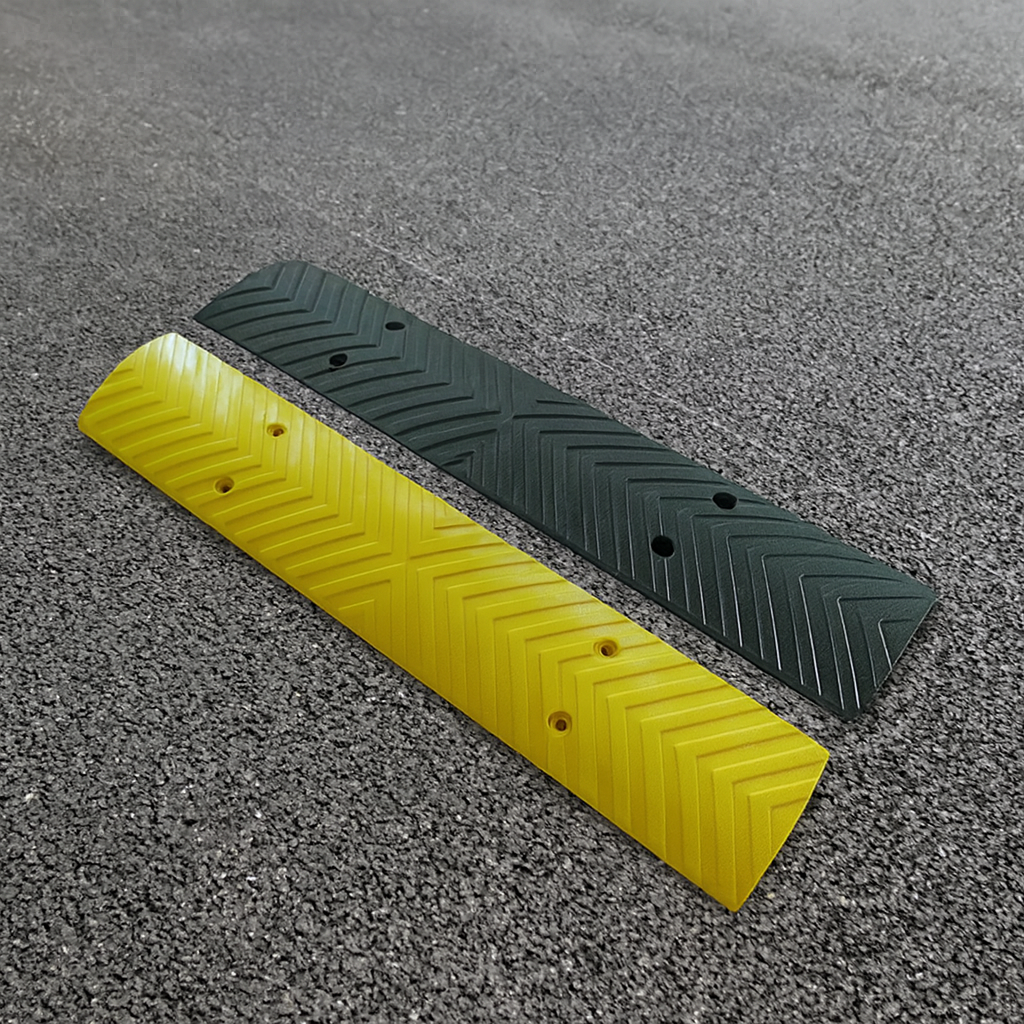 High-Visibility Plastic Rumble Strip – Road Safety Solution with Pre-Drilled Fixings