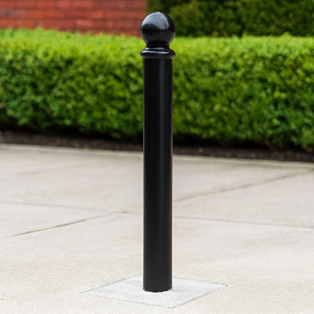 Premium 1000mm Ornamental Steel Bollard – Decorative Anti-Ram Barrier