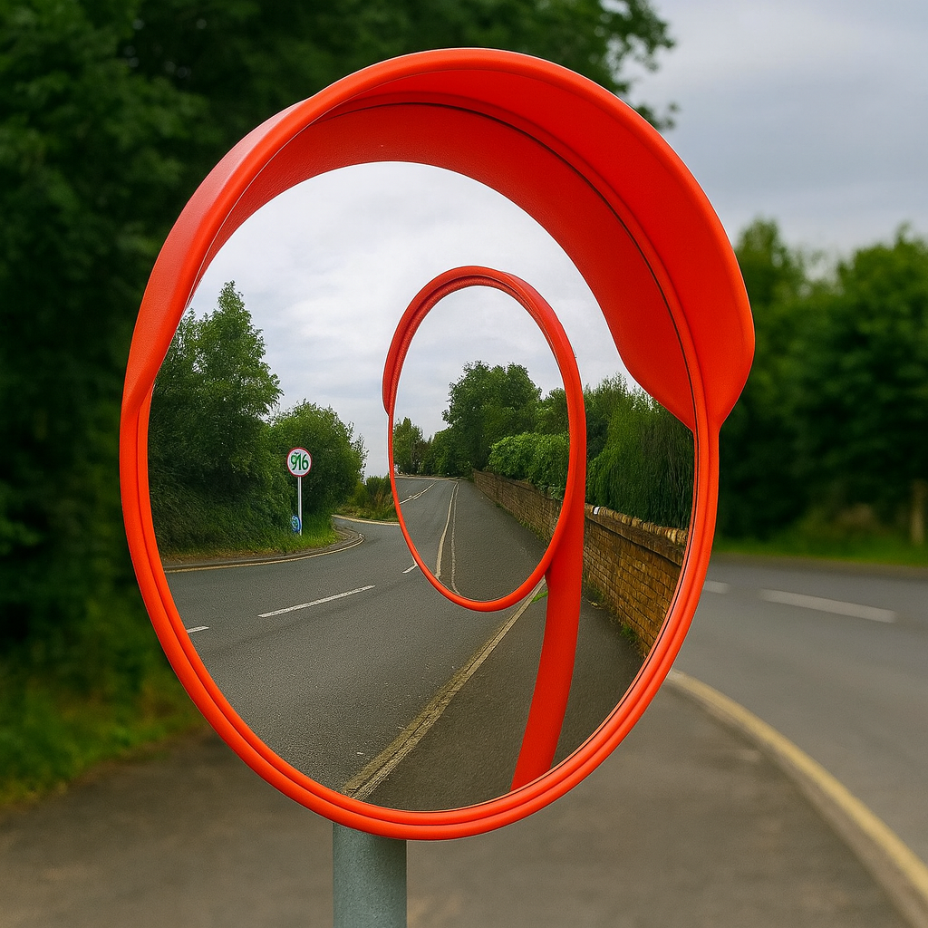 Acrylic Convex Safety Mirror – Indoor Visibility & Blind Spot Reduction