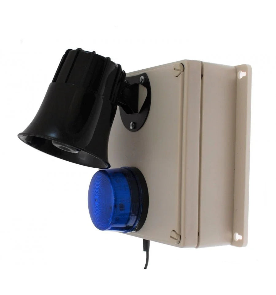 Protect 800 Wireless Driveway Alert System – Outdoor Siren with Flashing LED & Multiple Lens Caps