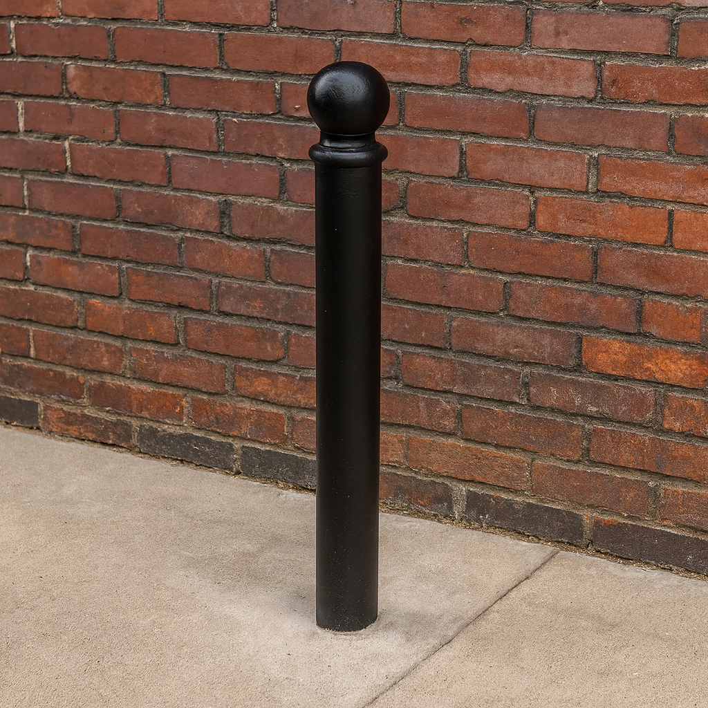 Premium 1000mm Ornamental Steel Bollard – Decorative Anti-Ram Barrier
