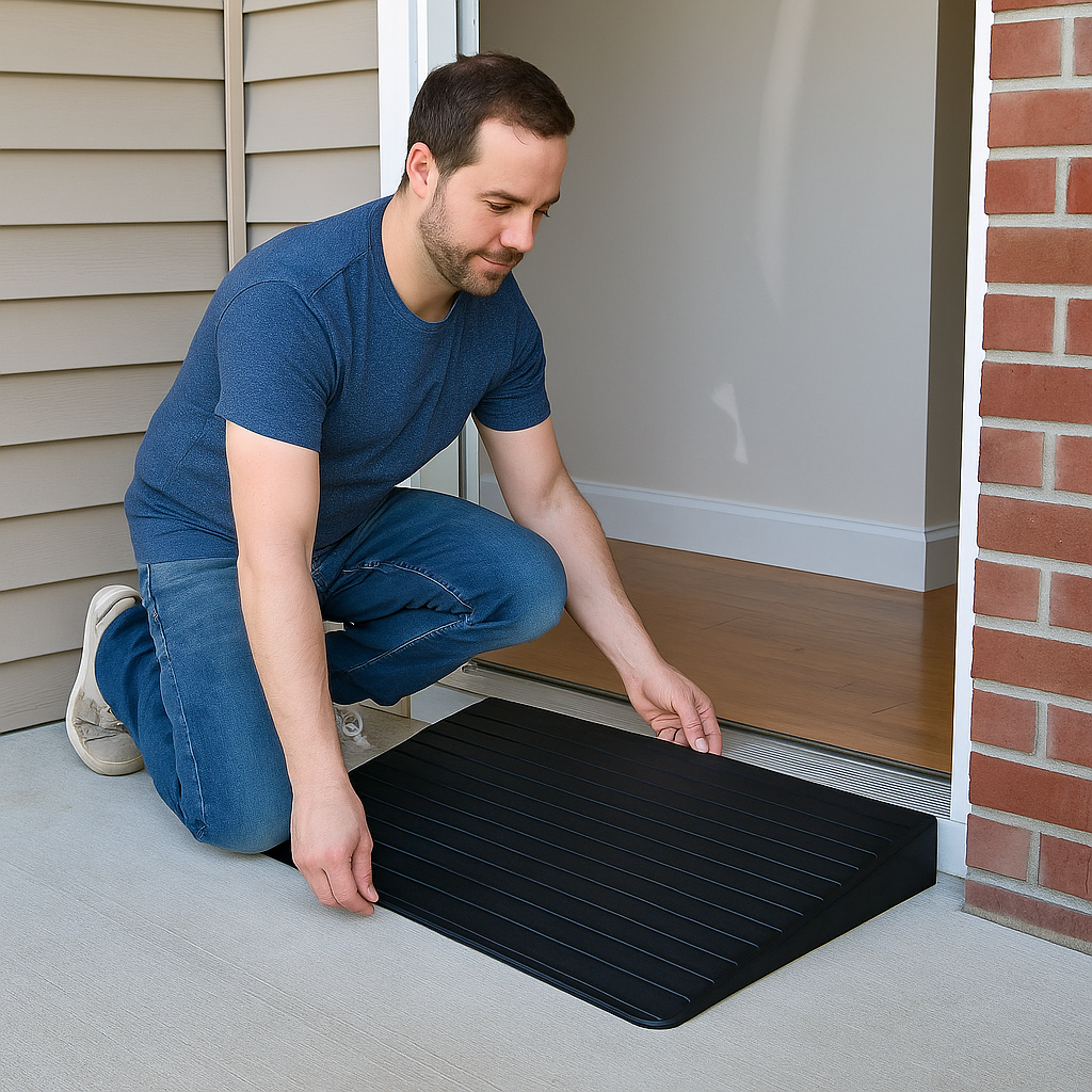 Rubber Kerb Ramp – Supports Up to 100mm Height & 1000kg Load