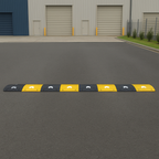 50mm Heavy-Duty Speed Bump Kit – Traffic Calming Ramp for 10mph Zones, Car Parks & Driveways