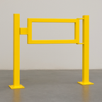 Black Bull MD Railing Gate – Steel Safety Access Gate with Yellow Powder-Coated Finish for Indoor Use
