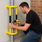 Traffic-Line External Pipe Protectors – Wall & Floor Mounted Impact Guards 1000 × 350 × 300 mm – Yellow/Black