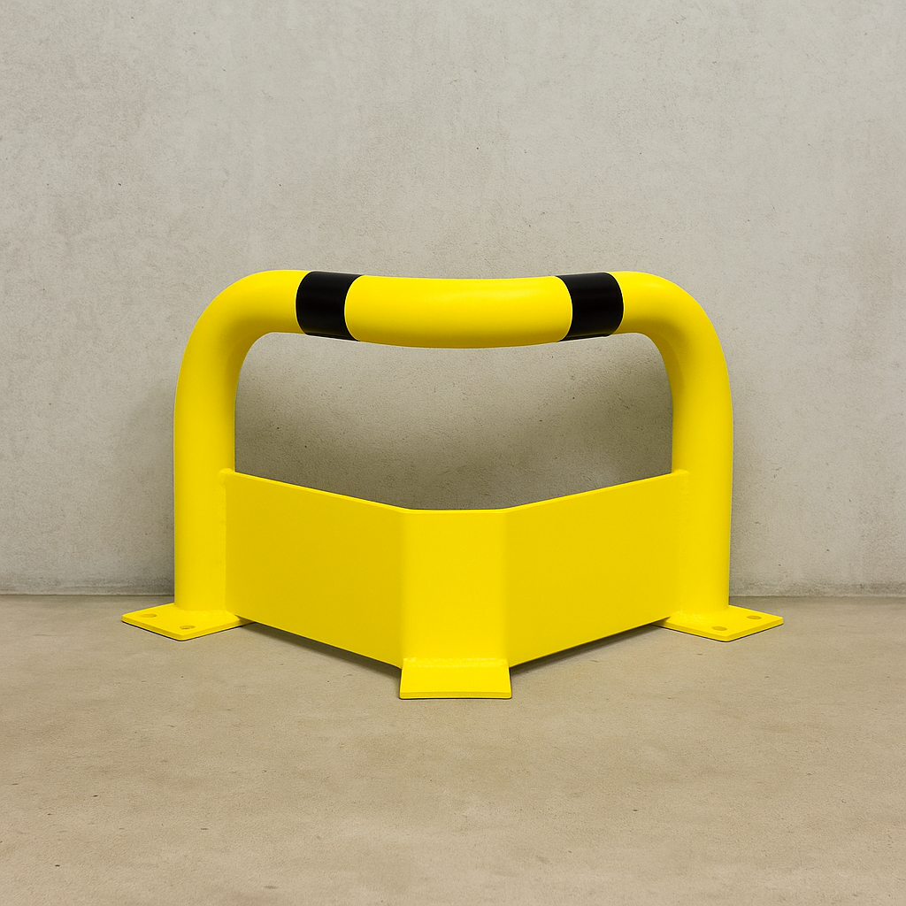 BLACK BULL Corner Guard with Under-Run Protection – Heavy-Duty Indoor Impact Barrier