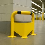 BLACK BULL Corner Guard with Under-Run Protection – Heavy-Duty Indoor Impact Barrier