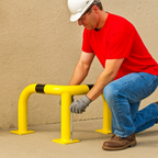 BLACK BULL XL Outdoor Corner Protection Guard – Heavy-Duty Impact Barrier for Industrial Safety