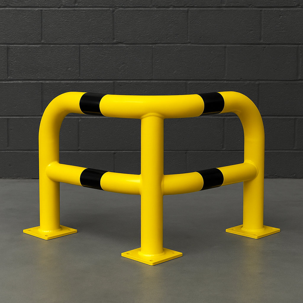 BLACK BULL XL Corner Protection Guard – Heavy-Duty Outdoor Impact Safety Barrier