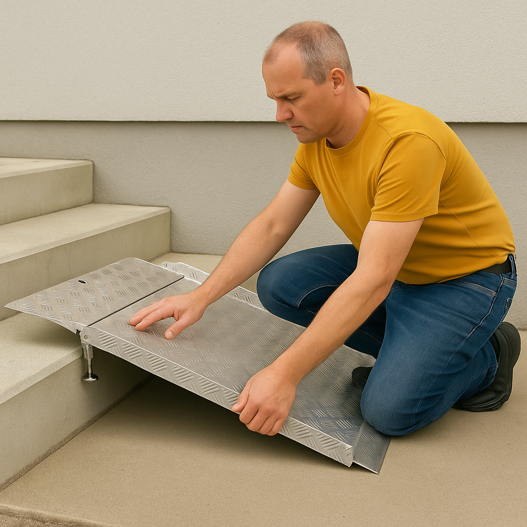 Folding Drive-In Ramp – Convenient Access for Heights Up to 150mm