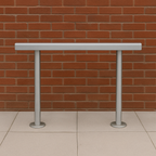 1500mm Heavy-Duty Galvanised Steel Perch Bench | Space-Saving Urban Seating