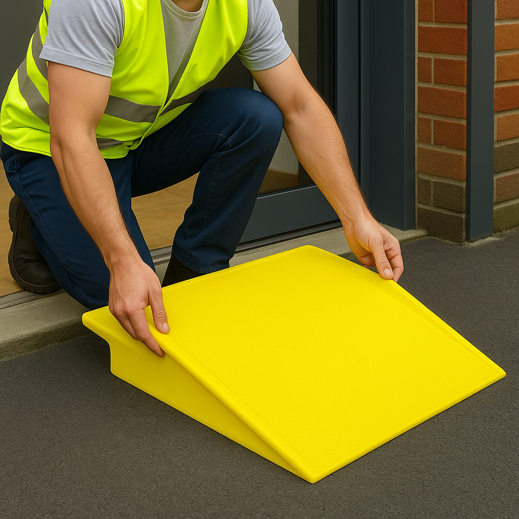 Heavy-Duty Kerb Hopper Ramp – Safe & Easy Vehicle and Equipment Access Over Pavements and Kerbs